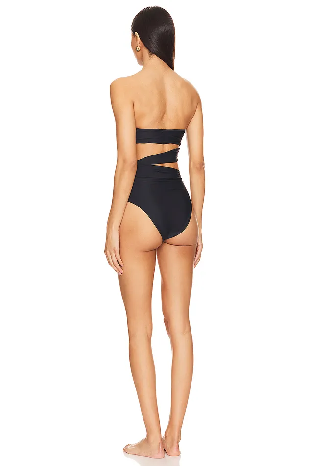 Lima Strapless One Piece Black and Red Women Lovers and Friends Swimsuits and CoverUps Lima Strapless One Piece Black and Red Women Lovers and Friends Swimsuits and CoverUps