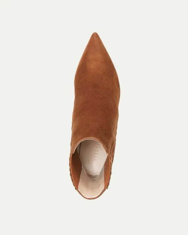 Lisa Suede StilettoHeel Bootie Chestnut Women Veronica Beard Shoes Lisa Suede StilettoHeel Bootie Chestnut Women Veronica Beard Shoes
