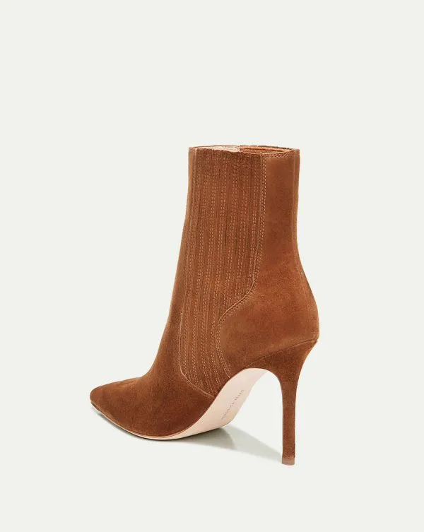 Lisa Suede StilettoHeel Bootie Chestnut Women Veronica Beard Shoes Lisa Suede StilettoHeel Bootie Chestnut Women Veronica Beard Shoes