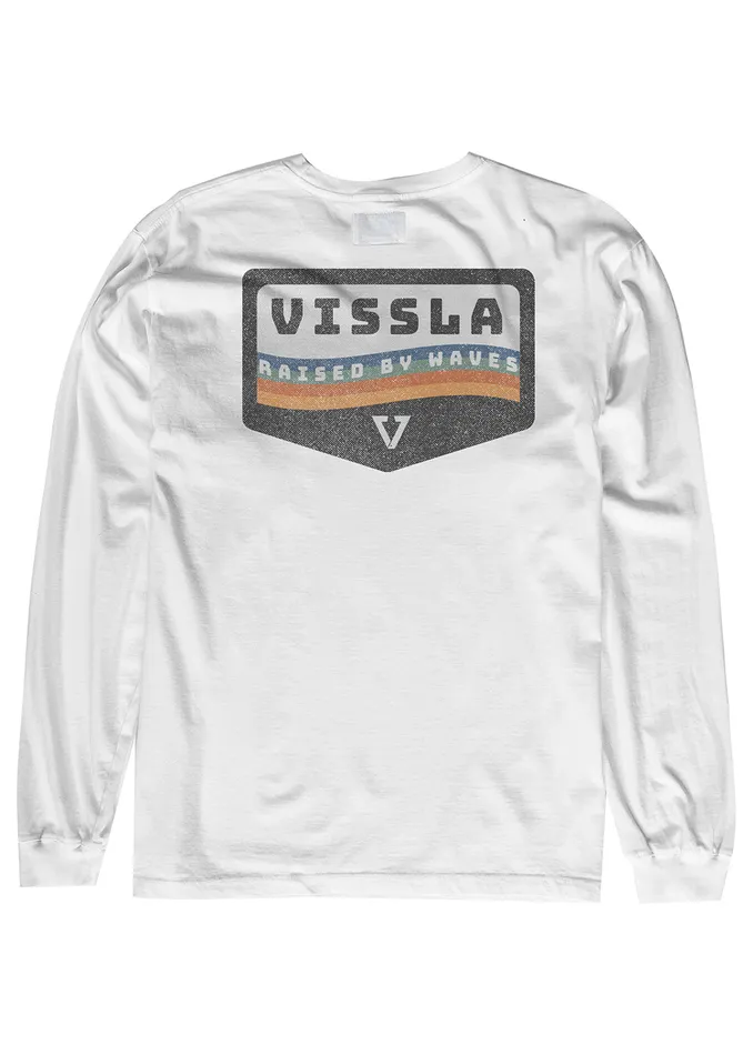 Long Sleeve Tees Men Wavy Ls Pkt Tee White Vissla