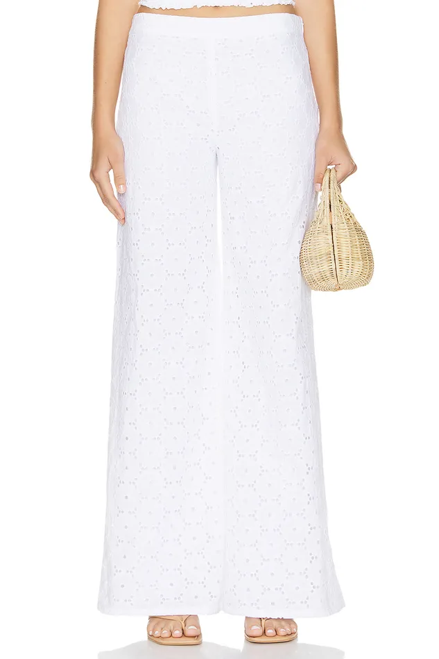 Loretta Pant White Women Lovers and Friends Pants