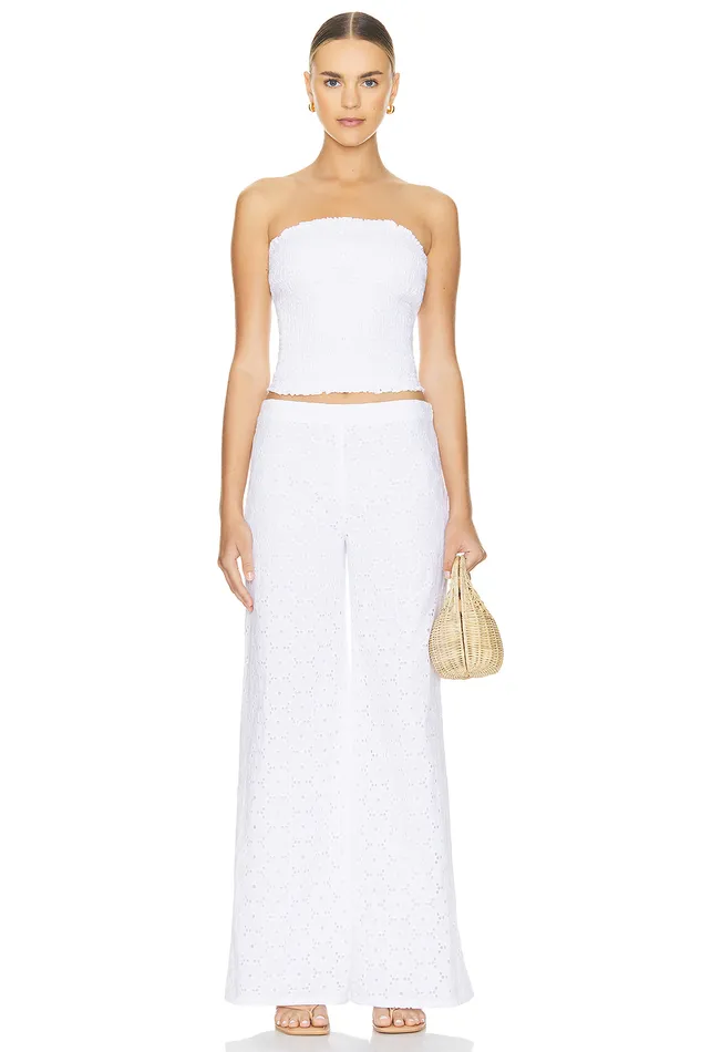 Loretta Pant White Women Lovers and Friends Pants Loretta Pant White Women Lovers and Friends Pants