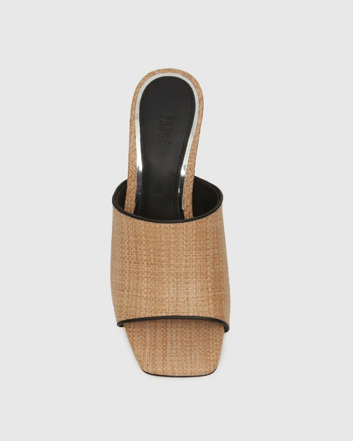 Louise Sandal 8211 NaturalBlack Raffia Women Sandals PAIGE Louise Sandal 8211 NaturalBlack Raffia Women Sandals PAIGE