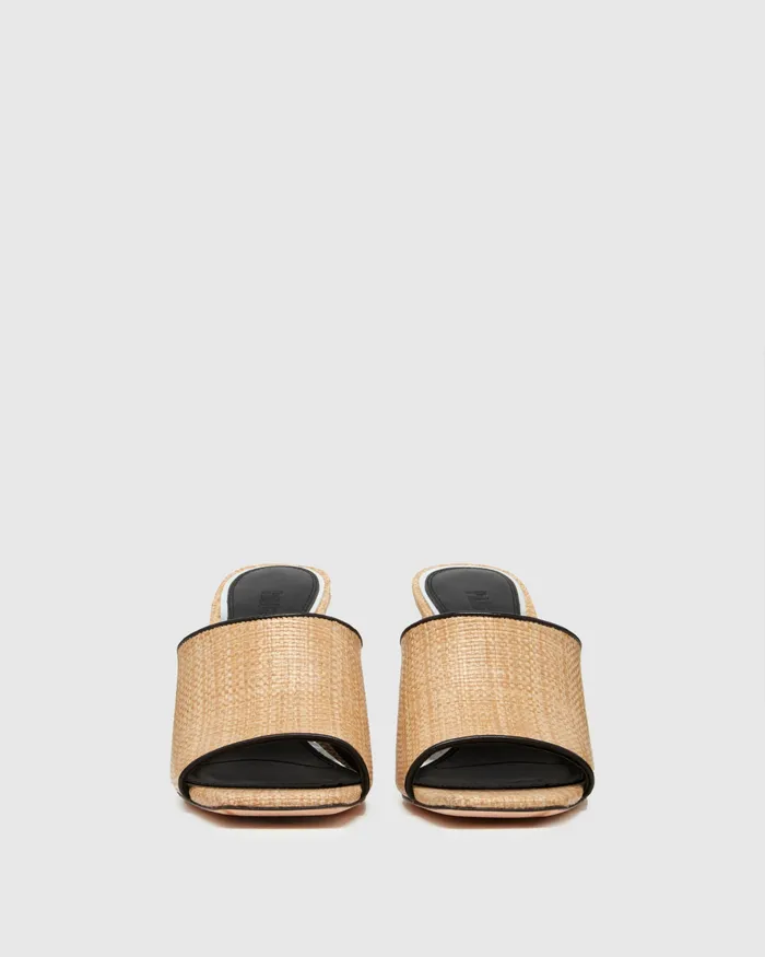Louise Sandal 8211 NaturalBlack Raffia Women Sandals PAIGE Louise Sandal 8211 NaturalBlack Raffia Women Sandals PAIGE