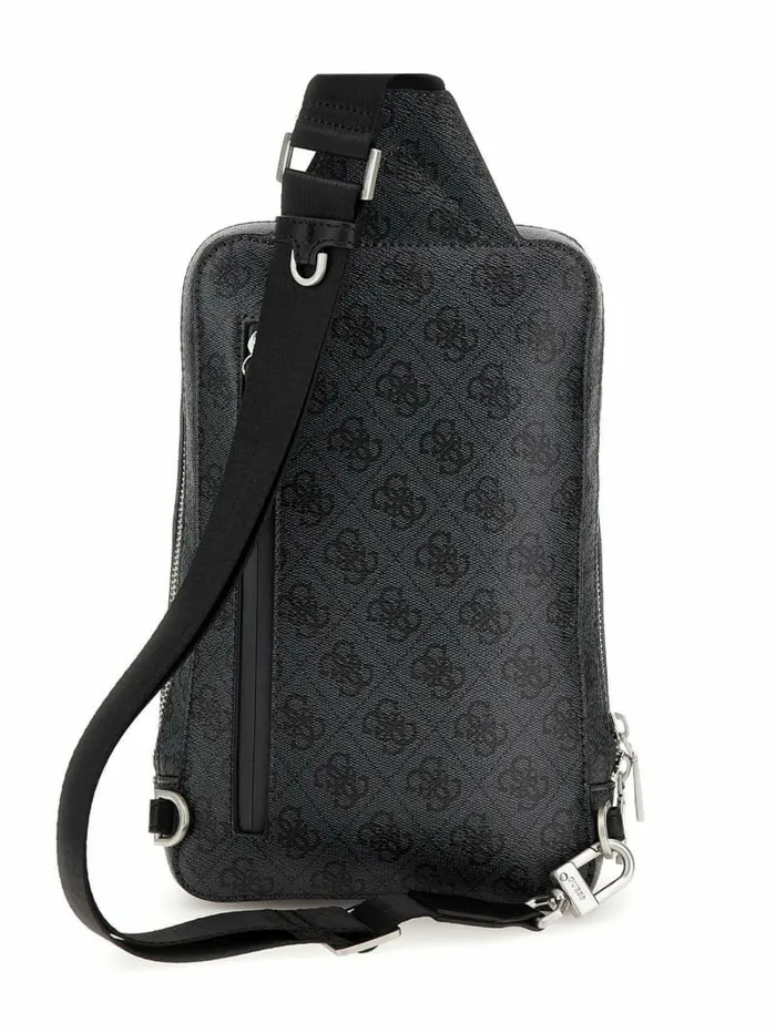 Luggage and Travel Bags GUESS WomenMen Vezzola Eco Quattro G Sling Bag Black Luggage and Travel Bags GUESS WomenMen Vezzola Eco Quattro G Sling Bag Black