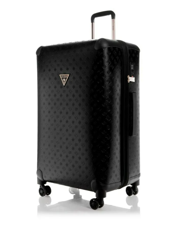 Luggage and Travel Bags Wilder Debossed 288243 8Wheel Suitcase Black GUESS WomenMen Luggage and Travel Bags Wilder Debossed 288243 8Wheel Suitcase Black GUESS WomenMen