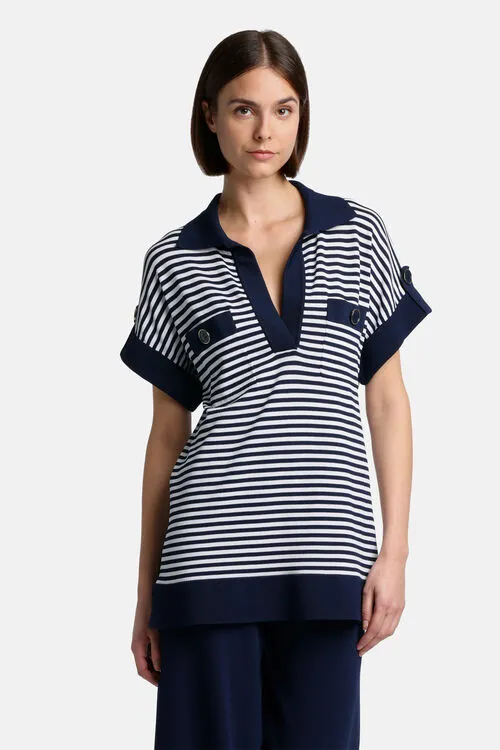 Luisa Spagnoli Blouses and Shirts Women Caio Caio BlueWhite