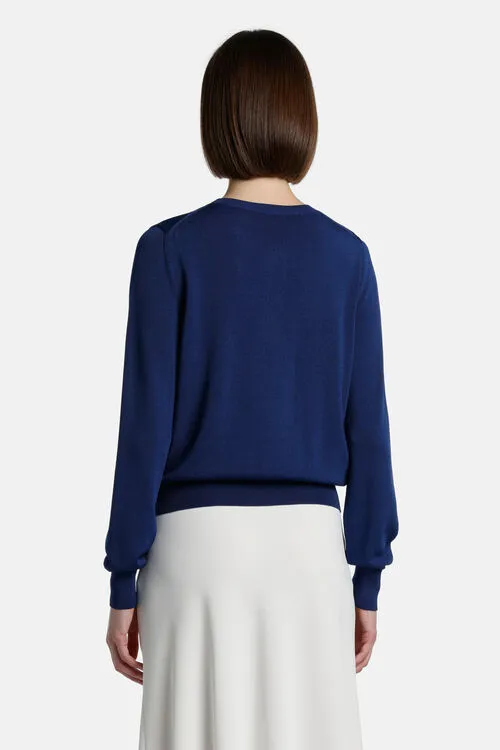 Luisa Spagnoli Cardigan Women Crediti Crediti Bluette Luisa Spagnoli Cardigan Women Crediti Crediti Bluette