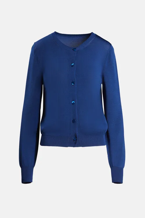 Luisa Spagnoli Cardigan Women Crediti Crediti Bluette Luisa Spagnoli Cardigan Women Crediti Crediti Bluette