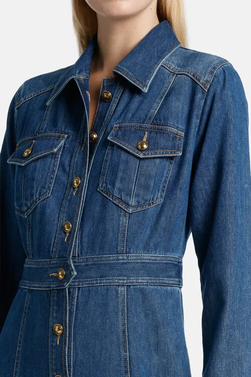 Luisa Spagnoli Dresses and Jumpsuits Women Pagella Pagella Avio Blue Luisa Spagnoli Dresses and Jumpsuits Women Pagella Pagella Avio Blue
