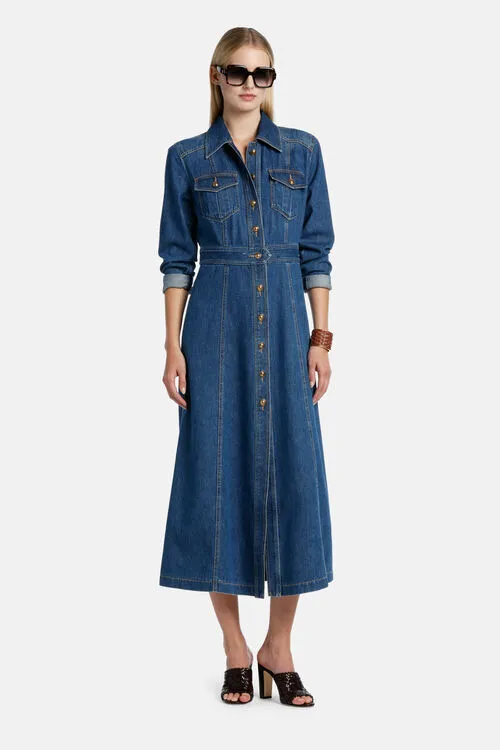 Luisa Spagnoli Dresses and Jumpsuits Women Pagella Pagella Avio Blue Luisa Spagnoli Dresses and Jumpsuits Women Pagella Pagella Avio Blue