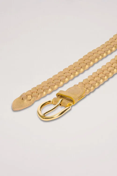 Luisa Spagnoli Drill Drill TobaccoGold Women Belts Luisa Spagnoli Drill Drill TobaccoGold Women Belts
