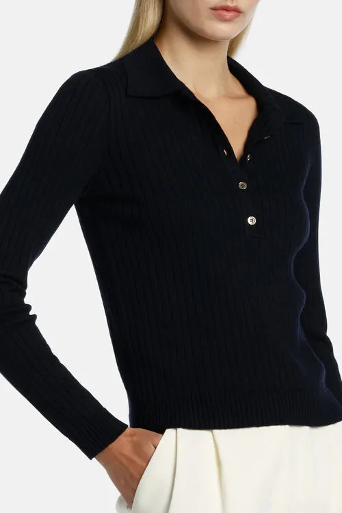 Luisa Spagnoli Miceneo Miceneo Blue Women Knitwear Luisa Spagnoli Miceneo Miceneo Blue Women Knitwear