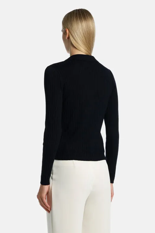 Luisa Spagnoli Miceneo Miceneo Blue Women Knitwear Luisa Spagnoli Miceneo Miceneo Blue Women Knitwear
