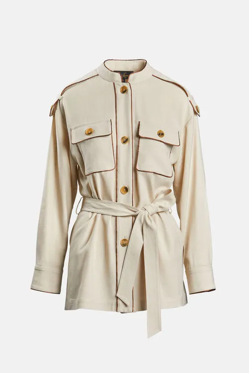 Luisa Spagnoli Vastita Vastita Beige Women Jackets and Blazers Luisa Spagnoli Vastita Vastita Beige Women Jackets and Blazers