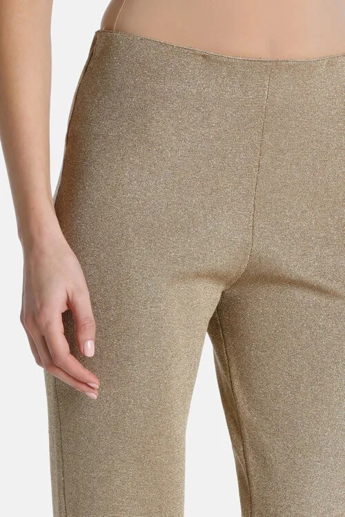 Luisa Spagnoli Zerbino Zerbino Light Gold Women Pants Luisa Spagnoli Zerbino Zerbino Light Gold Women Pants