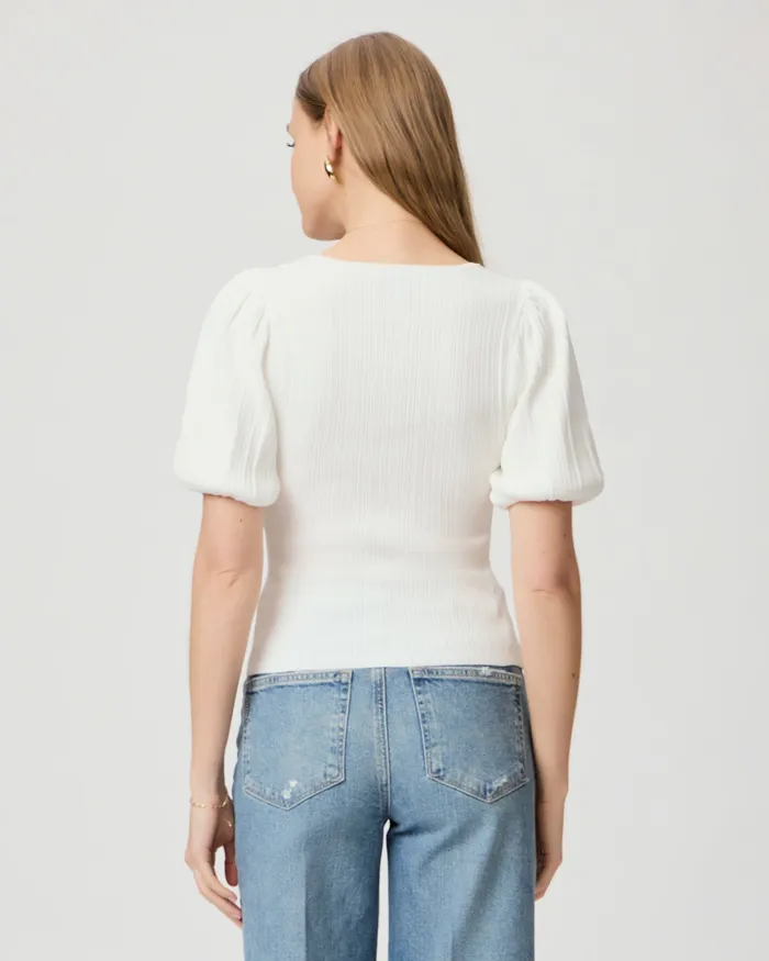 Maie Top 8211 White Women Sweaters and Sweatshirts PAIGE Maie Top 8211 White Women Sweaters and Sweatshirts PAIGE