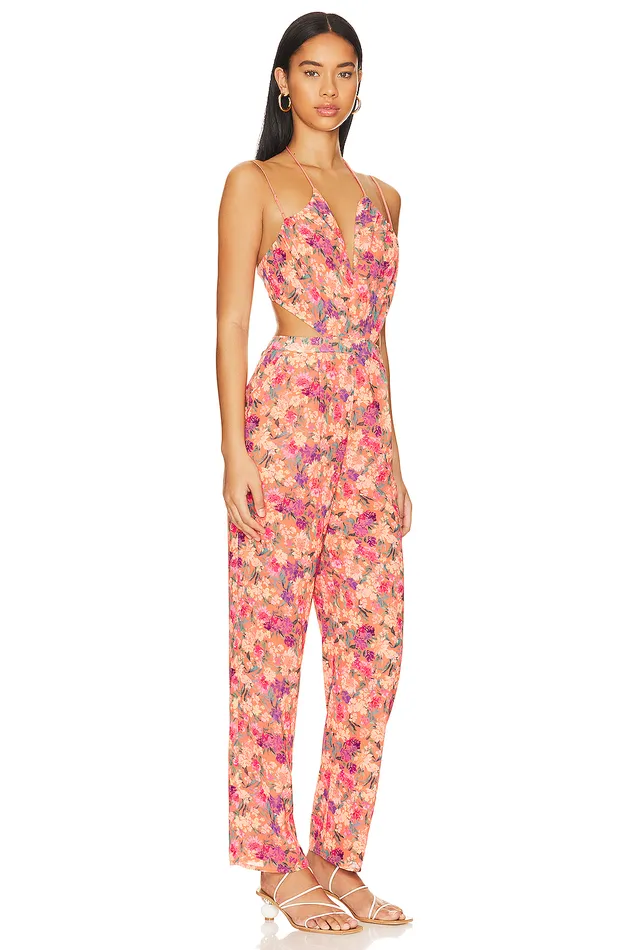 Makena Jumpsuit Impressionist Floral Women Lovers and Friends Jumpsuits Makena Jumpsuit Impressionist Floral Women Lovers and Friends Jumpsuits