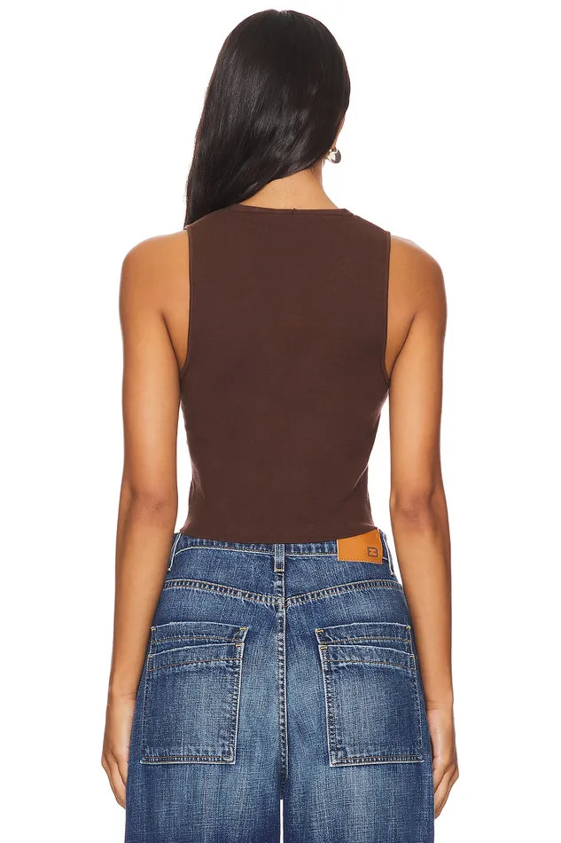 Margie Vest Brown Women Lovers and Friends Tops Margie Vest Brown Women Lovers and Friends Tops