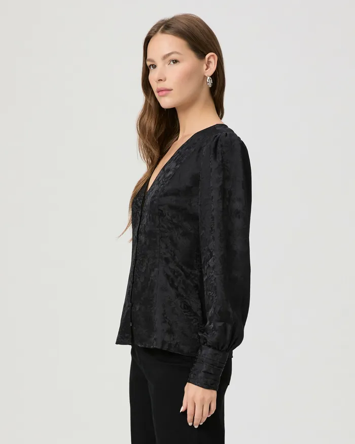 Marielle Top 8211 Black Silk Women Tops and Blouses PAIGE Marielle Top 8211 Black Silk Women Tops and Blouses PAIGE
