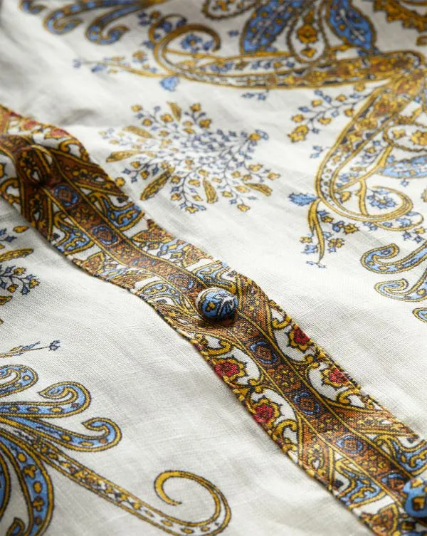 Maryam Linen Shirt Doveandred Multi Women Veronica Beard Tops Maryam Linen Shirt Doveandred Multi Women Veronica Beard Tops