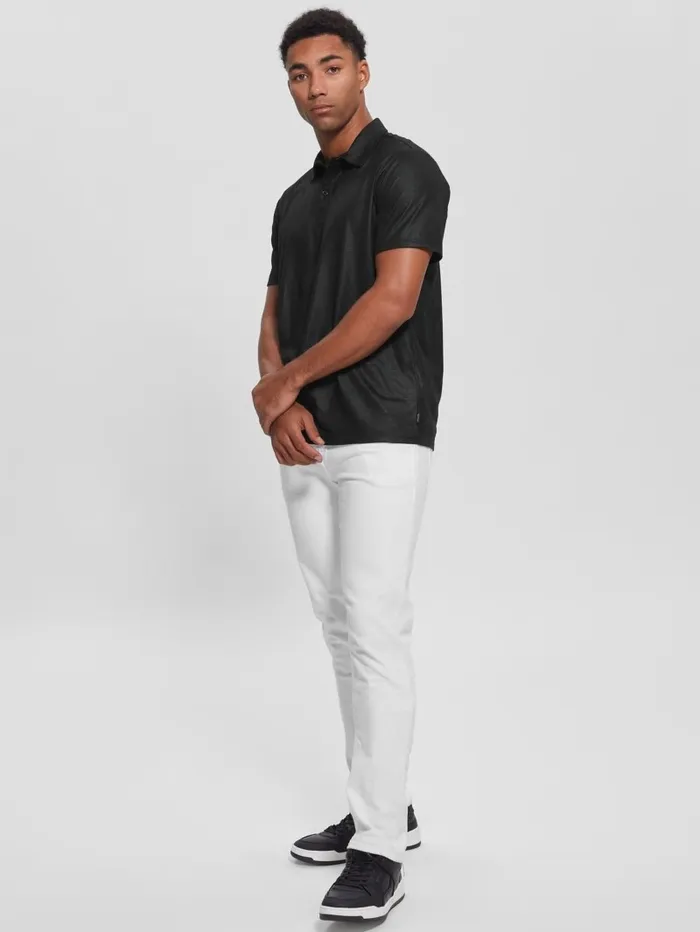 Mason Shine Polo Black Shirts GUESS Men