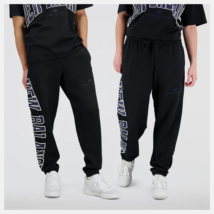 Matching Sets MenWomen New Balance Unissentials Warped Classics French Terry Sweatpant BLACK Matching Sets MenWomen New Balance Unissentials Warped Classics French Terry Sweatpant BLACK