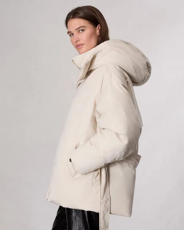 Matilda Down Parka Light Beige Women Jackets and Coats rag and bone