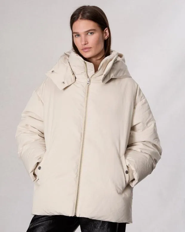 Matilda Down Parka Light Beige Women Jackets and Coats rag and bone