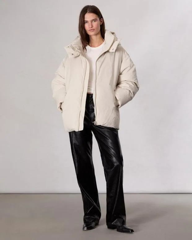 Matilda Down Parka Light Beige Women Jackets and Coats rag and bone