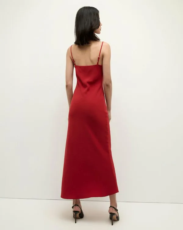 Mavis Maxi Slip Dress Crimson Women Veronica Beard Dresses Mavis Maxi Slip Dress Crimson Women Veronica Beard Dresses