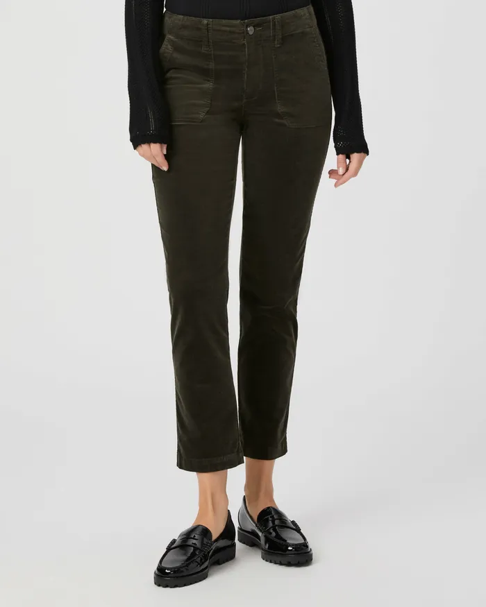 Mayslie Straight Ankle Pant 8211 Shaded Glen Corduory Denim PAIGE Women Mayslie Straight Ankle Pant 8211 Shaded Glen Corduory Denim PAIGE Women
