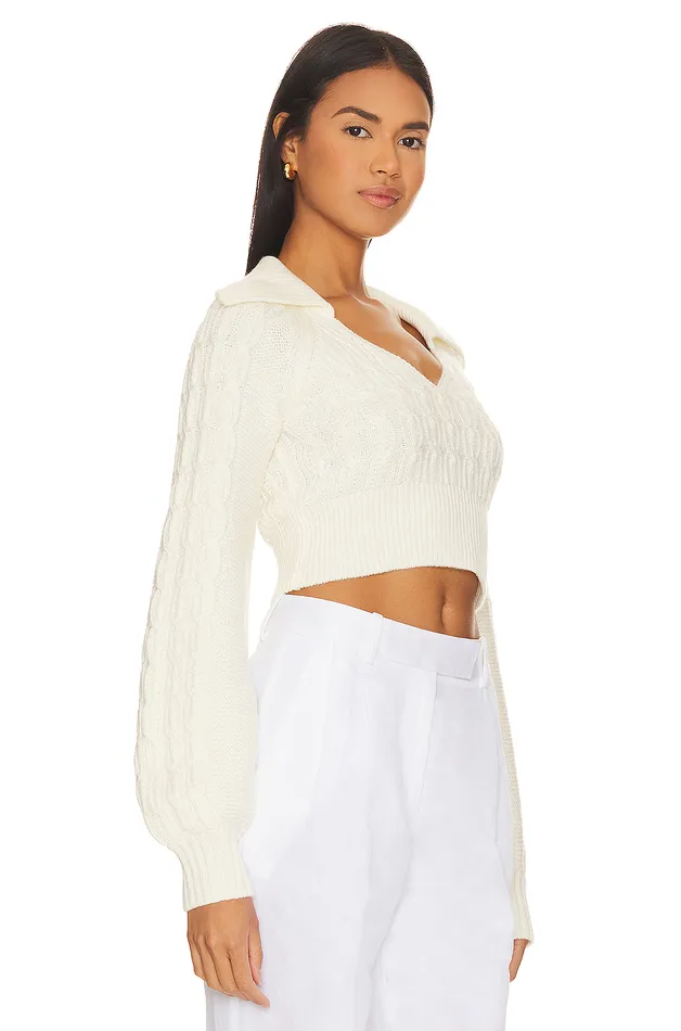 Mel Cable Knit Sweater Ivory Women Lovers and Friends Sweaters and Knits Mel Cable Knit Sweater Ivory Women Lovers and Friends Sweaters and Knits