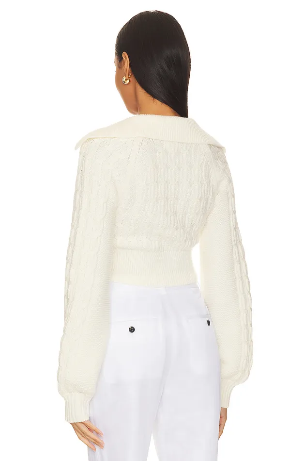 Mel Cable Knit Sweater Ivory Women Lovers and Friends Sweaters and Knits Mel Cable Knit Sweater Ivory Women Lovers and Friends Sweaters and Knits
