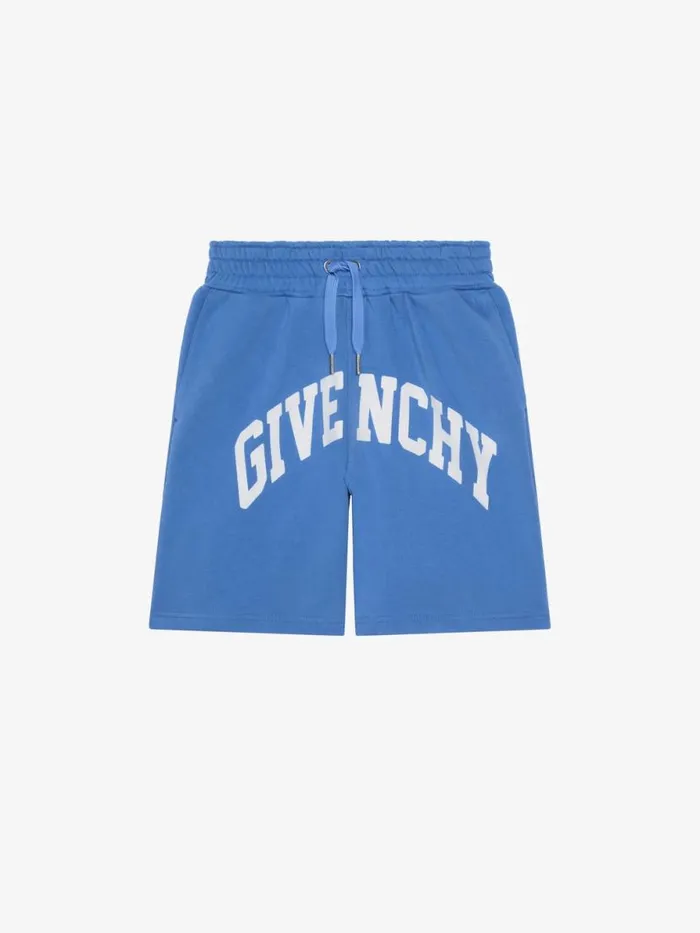 Men Baby 1 Month To 3 Years Givenchy GIVENCHY College Bermuda Shorts In Fleece Blue Men Baby 1 Month To 3 Years Givenchy GIVENCHY College Bermuda Shorts In Fleece Blue
