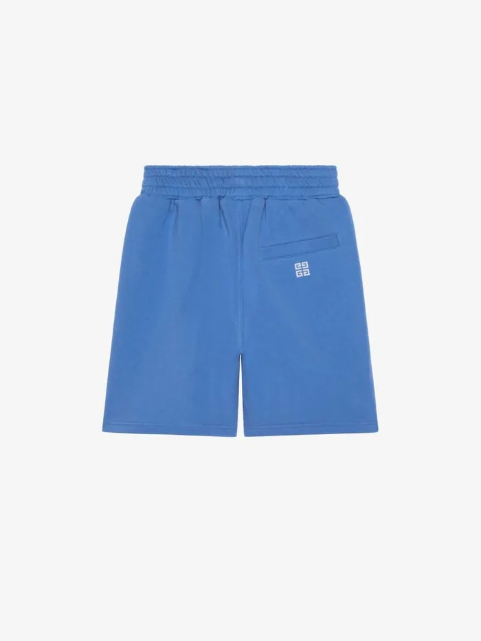 Men Baby 1 Month To 3 Years Givenchy GIVENCHY College Bermuda Shorts In Fleece Blue