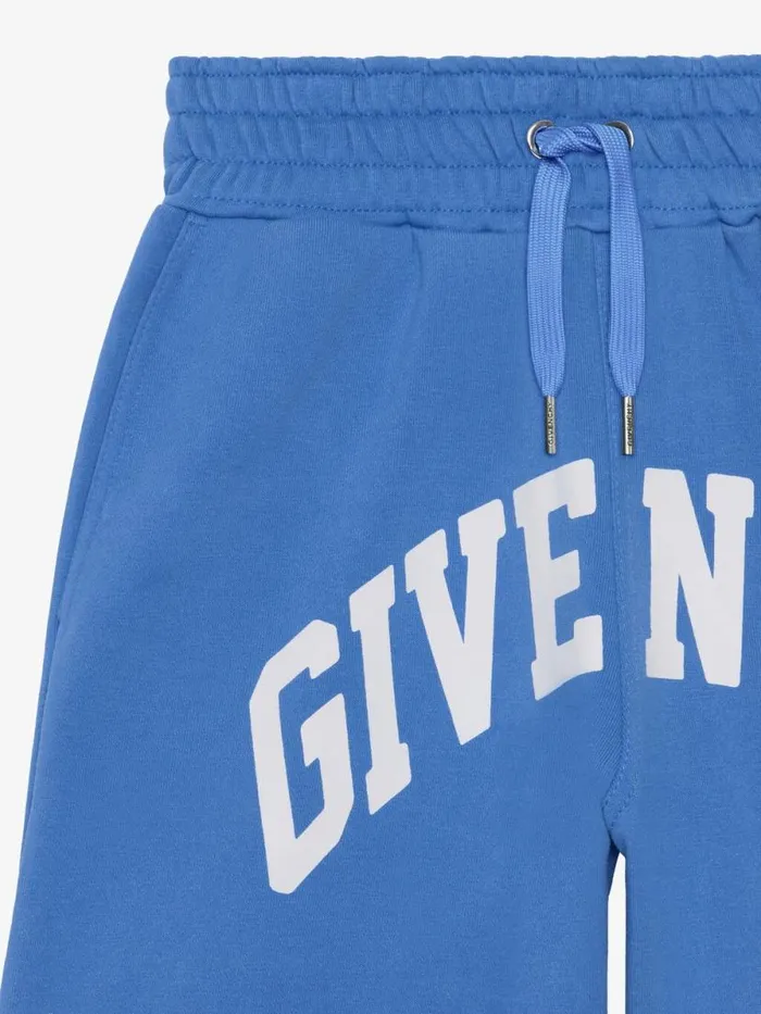 Men Baby 1 Month To 3 Years Givenchy GIVENCHY College Bermuda Shorts In Fleece Blue
