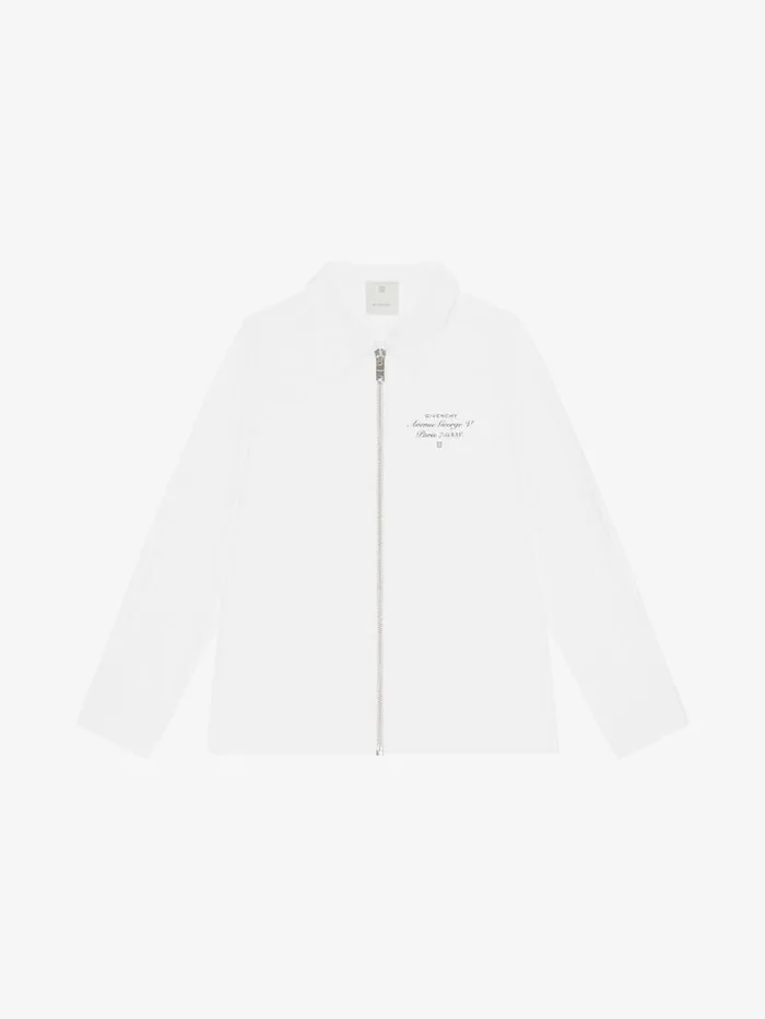 Men Baby 1 Month To 3 Years Givenchy Longsleeved Shirt In Poplin White
