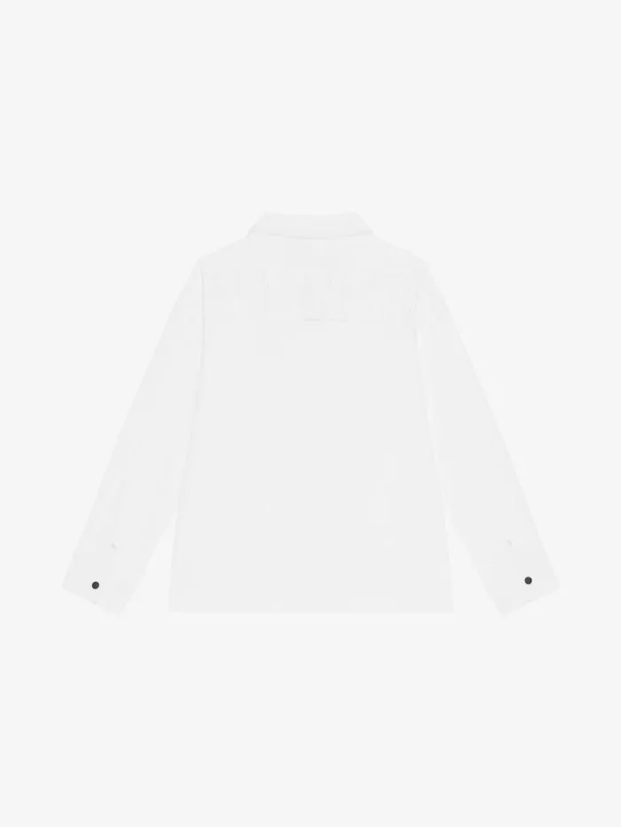 Men Baby 1 Month To 3 Years Givenchy Longsleeved Shirt In Poplin White Men Baby 1 Month To 3 Years Givenchy Longsleeved Shirt In Poplin White