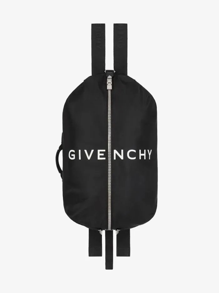 Men Backpacks Givenchy GZip Backpack In Nylon Black
