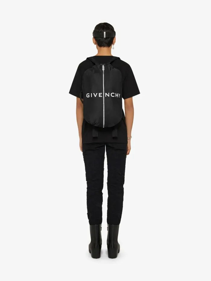 Men Backpacks Givenchy GZip Backpack In Nylon Black