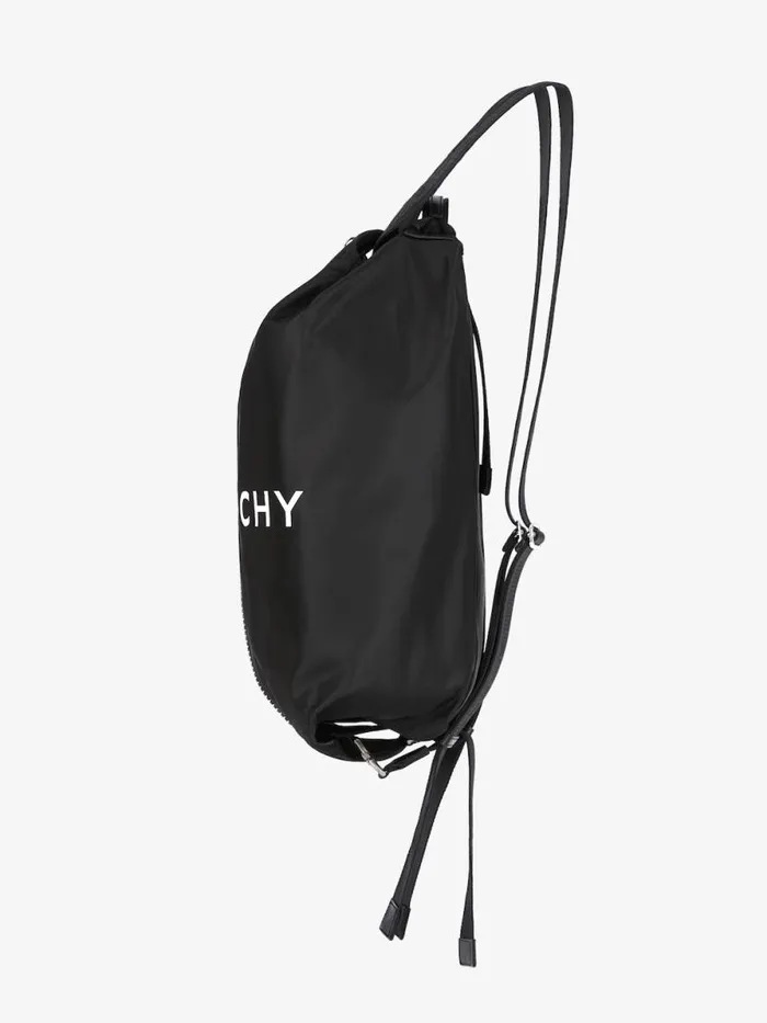 Men Backpacks Givenchy GZip Backpack In Nylon Black