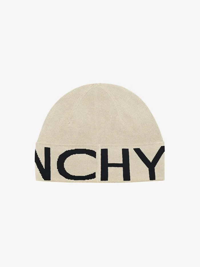 Men Beanies and Caps Givenchy GIVENCHY Beanie In Wool Clay Men Beanies and Caps Givenchy GIVENCHY Beanie In Wool Clay