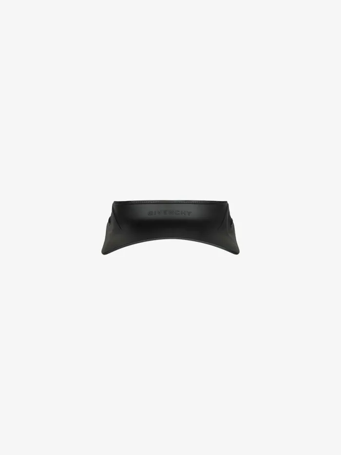 Men Beanies and Caps Givenchy GIVENCHY Visor In Gum Black