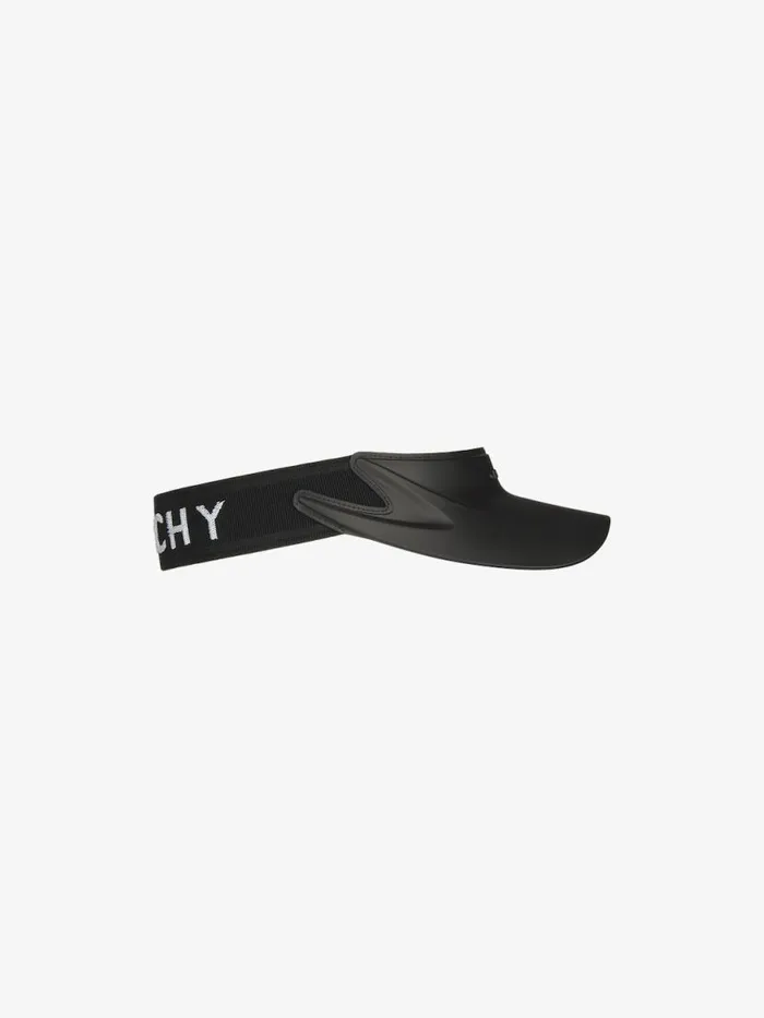 Men Beanies and Caps Givenchy GIVENCHY Visor In Gum Black Men Beanies and Caps Givenchy GIVENCHY Visor In Gum Black