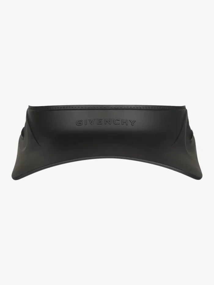 Men Beanies and Caps Givenchy GIVENCHY Visor In Gum Black Men Beanies and Caps Givenchy GIVENCHY Visor In Gum Black