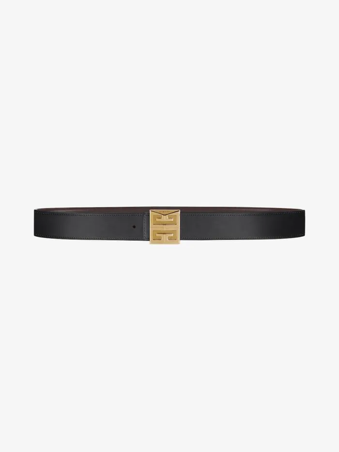 Men Belts Givenchy 4G Reversible Belt In Leather Brownblack