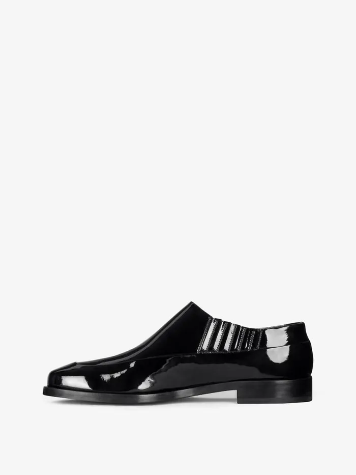 Men Boots and Loafers Givenchy Squared Derbies In Patent Leather Black Men Boots and Loafers Givenchy Squared Derbies In Patent Leather Black