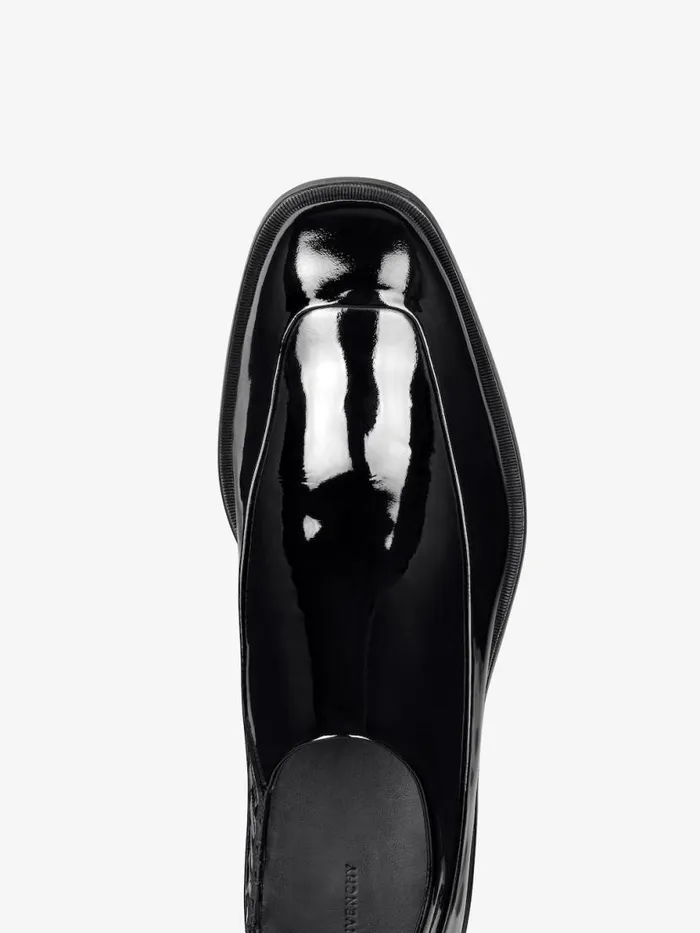 Men Boots and Loafers Givenchy Squared Derbies In Patent Leather Black Men Boots and Loafers Givenchy Squared Derbies In Patent Leather Black