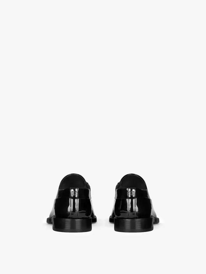 Men Boots and Loafers Givenchy Squared Derbies In Patent Leather Black Men Boots and Loafers Givenchy Squared Derbies In Patent Leather Black